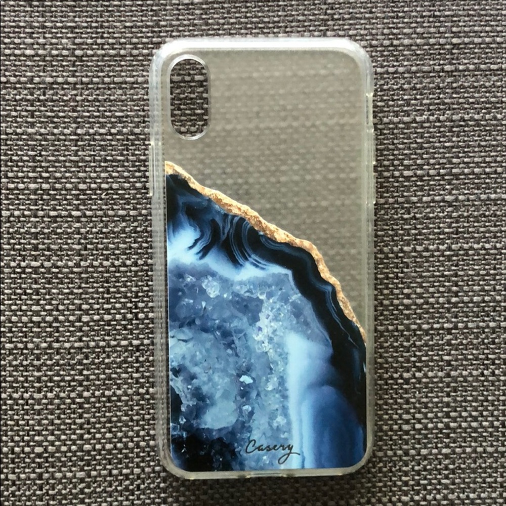 Casery clear printed case for iphone X